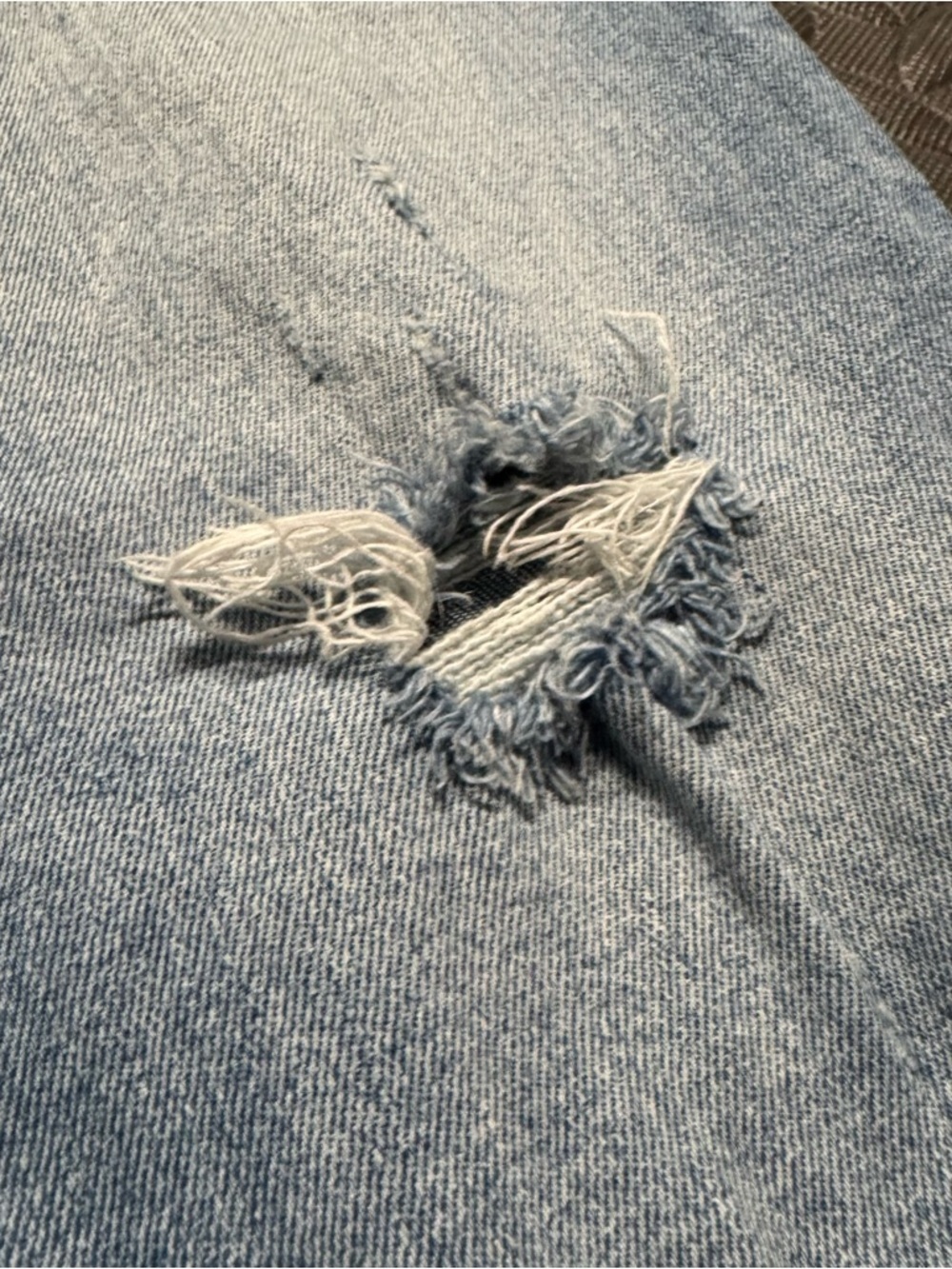 Pistola Light Wash Distressed Straight Leg Jeans Size 27 High Rise - Picture 10 of 12